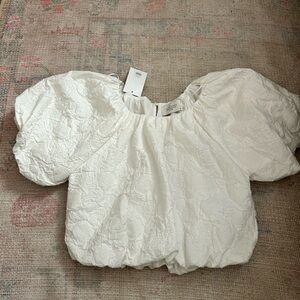 NWT Printed Bubble top